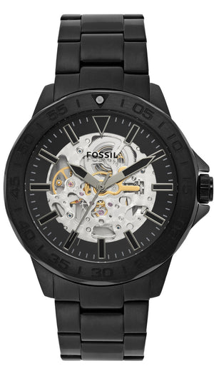 Fossil Bannon Black Dial Black Steel Strap Watch for Men - BQ2679