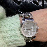 Michael Kors Runway Twist Silver Dial Silver Steel Strap Watch for Women - MK3149