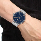 Lacoste Club Blue Dial Blue Steel Strap Watch for Men - 2011228