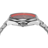 Fossil Evanston Blue Dial Silver Steel Strap Watch for Men - BQ2774