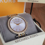 Michael Kors Darci Silver Dial Two Tone Steel Strap Watch for Women - MK3215
