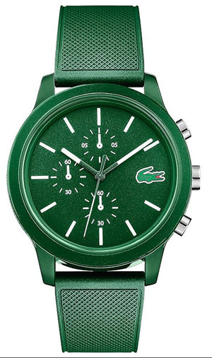 Lacoste 12.12 Green Dial Green Silicone Strap Watch for Men - 2010973
