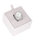 Michael Kors Rylee Silver Dial Silver Steel Strap Ring Watch for Women - MK4873