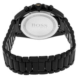 Hugo Boss Driver Chronograph Black Dial Black Steel Strap Watch for Men - 1513277