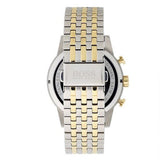 Hugo Boss Navigator Chronograph White Dial Two Tone Steel Strap Watch for Men - 1513499
