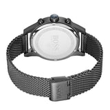 Hugo Boss Jet Chrongraph Blue Dial Gunmetal Grey Mesh Bracelet Watch for Men - 1513677