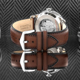 Fossil Townsman Beige Dial Brown Leather Strap Watch for Men - ME3266