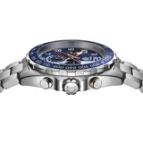 Tag Heuer Formula 1 Gulf Edition Chronograph Blue Dial Silver Steel Strap Watch for Men - CAZ101AT.BA0842