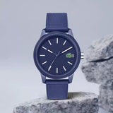 Lacoste 12.12 Blue Dial Blue Silicon Strap Watch for Men - 2010987