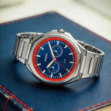 Fossil Evanston Blue Dial Silver Steel Strap Watch for Men - BQ2774