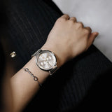 Tommy Hilfiger Lidia Silver Dial Silver Mesh Strap Watch for Women - 1782537
