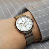 Tommy Hilfiger Lidia Silver Dial Silver Mesh Strap Watch for Women - 1782537