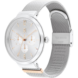 Tommy Hilfiger Lidia Silver Dial Silver Mesh Strap Watch for Women - 1782537