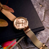 Tommy Hilfiger Lidia Rose Gold Dial Rose Gold Mesh Strap Watch for Women - 1782538