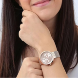 Tommy Hilfiger Lidia Rose Gold Dial Rose Gold Mesh Strap Watch for Women - 1782538
