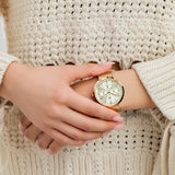 Tommy Hilfiger Lidia Gold Dial Gold Mesh Strap Watch for Women - 1782539