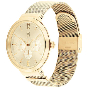 Tommy Hilfiger Lidia Gold Dial Gold Mesh Strap Watch for Women - 1782539
