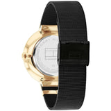 Tommy Hilfiger Lidia Black Dial Black Mesh Strap Watch for Women  - 1782540