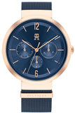 Tommy Hilfiger Lidia Blue Dial Blue Mesh Strap Watch for Women - 1782541