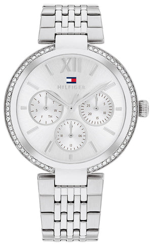 Tommy Hilfiger Sophia  Silver Dial Silver Steel Strap Watch for Women - 1782695