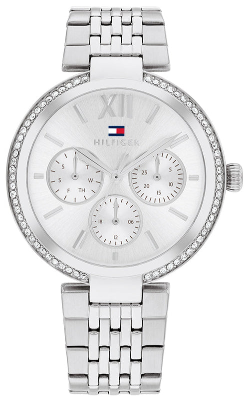 Tommy Hilfiger Sophia  Silver Dial Silver Steel Strap Watch for Women - 1782695