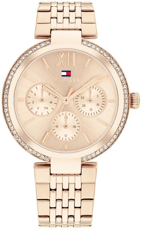 Tommy Hilfiger Sophia Rose Gold Dial Rose Gold Steel Strap Watch for Women - 1782696