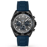 Hugo Boss Energy Chronograph Grey Dial Blue Rubber Strap Watch For Men - 1513972