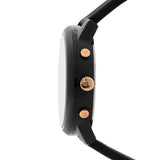 Lacoste 12.12 Black Dial Black Silicon Strap Watch for Men - 2011247
