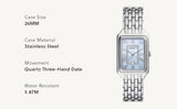 Fossil Raquel Blue Dial Silver Steel Strap Watch for Women - ES5402