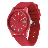 Lacoste 12.12 Red Dial Red Silicon Strap Watch for Unisex - 2010988