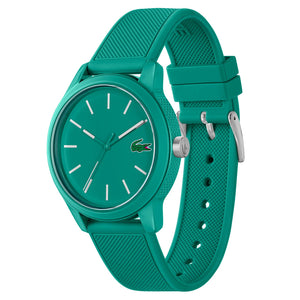 Lacoste 12.12 Cyan Dial Cyan Silicon Strap Watch for Men  - 2011192