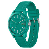 Lacoste 12.12 Cyan Dial Cyan Silicon Strap Watch for Men  - 2011192