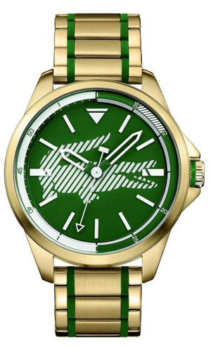 Lacoste Capbreton Green Dial 2 Tone Steel Strap Watch for Men- 2010962