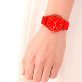 Lacoste 12.12 Red Dial Red Silicon Strap Watch for Unisex - 2010988
