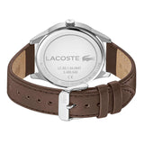 Lacoste Vienna Black Dial Brown Leather Strap Watch for Men - 2011045