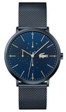 Lacoste Moon  Blue Dial Blue Steel Strap Watch for Men - 2011058