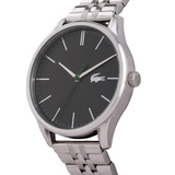 Lacoste Vienna Gray Dial Gray Steel Strap Watch for Men - 2011073T