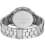 Lacoste Boston Blue Dial Silver Steel Strap Watch for Men - 2011081