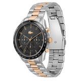 Lacoste Boston Gray Dial Two Tone Steel Strap Watch for Men - 2011112