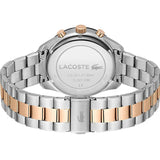 Lacoste Boston Gray Dial Two Tone Steel Strap Watch for Men - 2011112