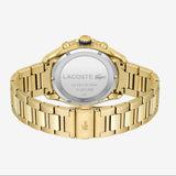 Lacoste Tiebreaker Blue Dial Gold Steel Strap Watch for Men - 2011151