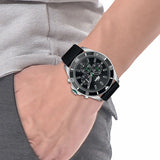 Lacoste Tiebreaker Black Dial Black Silicone Strap Watch for Men - 2011152