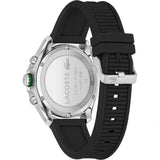 Lacoste Tiebreaker Black Dial Black Silicone Strap Watch for Men - 2011152