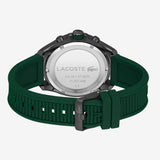 Lacoste Tiebreaker Black Dial Green Silicon Strap Watch for Men - 2011153