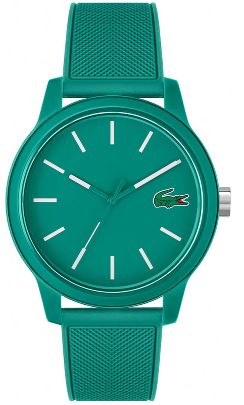 Lacoste 12.12 Cyan Dial Cyan Silicon Strap Watch for Men  - 2011192