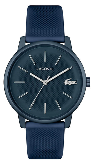 Lacoste 12.12 Blue Dial Blue Silicon Strap Watch for Men - 2011241