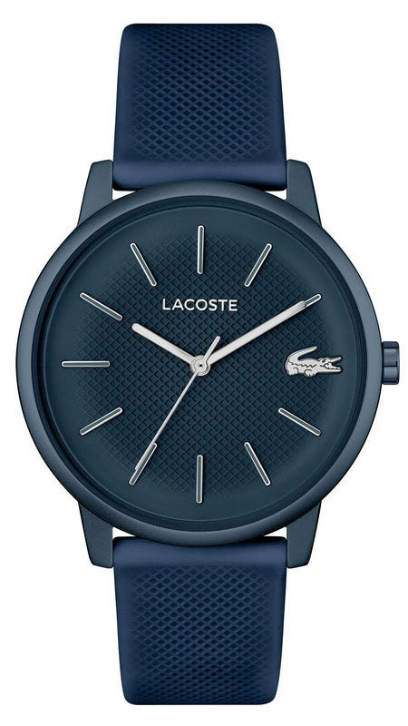 Lacoste 12.12 Blue Dial Blue Silicon Strap Watch for Men - 2011241