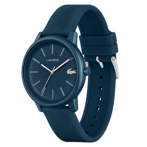 Lacoste 12.12 Blue Dial Blue Silicon Strap Watch for Men - 2011241