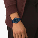 Lacoste 12.12 Blue Dial Blue Silicon Strap Watch for Men - 2011241
