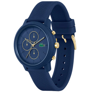 Lacoste 12.12 Blue Dial Blue Silicon Strap Watch for Men - 2011248